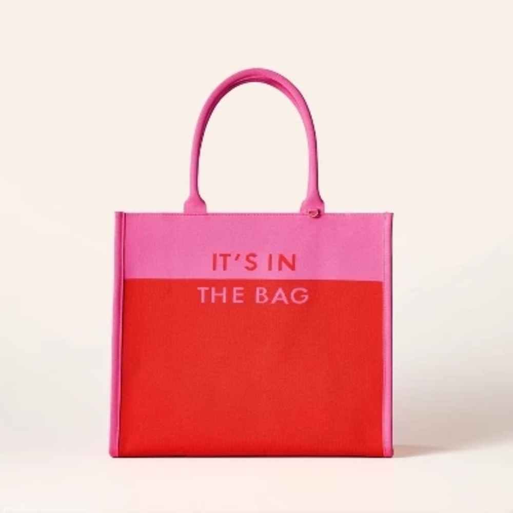 Colorblock Knit Tote Bag - kate spade new york x Target Pink/Red